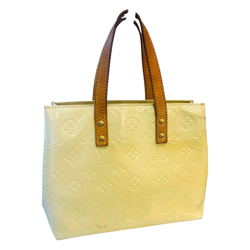 Louis Vuitton Reade PM Perle Vernis Patent Leather Tote Bag